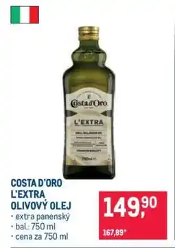 Makro COSTA D'ORO L'EXTRA OLIVOVÝ OLEJ nabídka