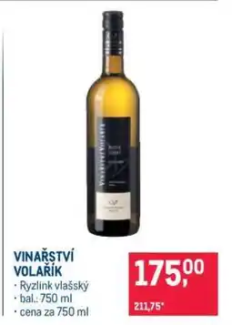 Makro Vinařství Volařík nabídka