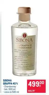 Makro SIBONA GRAPPA 40 % nabídka
