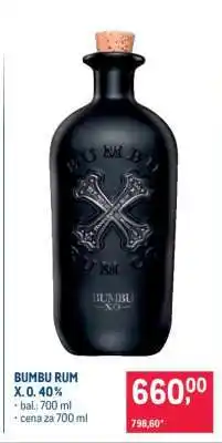 Makro Bumbu Rum X. O. 40 % nabídka