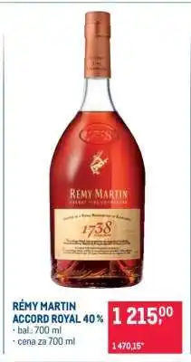 Makro RÉMY MARTIN ACCORD ROYAL 40 % nabídka