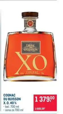 Makro COGNAC DU BUISSON X. O. 40 % nabídka