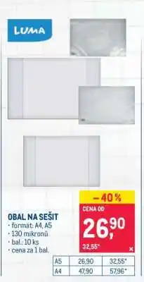 Makro Obal na sešit nabídka