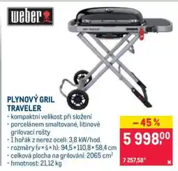 Makro PLYNOVÝ GRIL TRAVELER nabídka