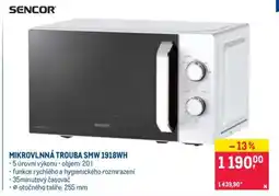 Makro MIKROVLNNÁ TROUBA SMW 1918WH nabídka