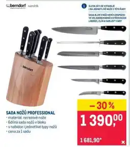 Makro SADA NOŽŮ PROFESSIONAL nabídka