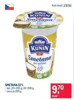 Makro Smetana 12 % nabídka