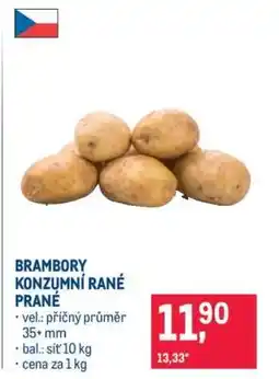 Makro BRAMBORY KONZUMNÍ RANÉ PRANÉ nabídka