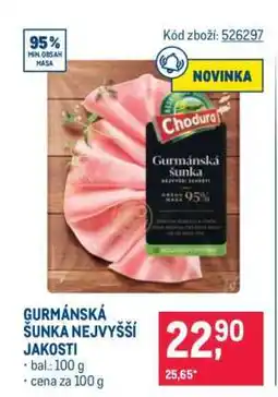Makro GURMÁNSKÁ ŠUNKA NEJVYŠŠÍ JAKOSTI nabídka