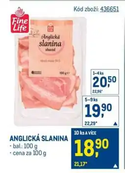 Makro Anglická slanina nabídka
