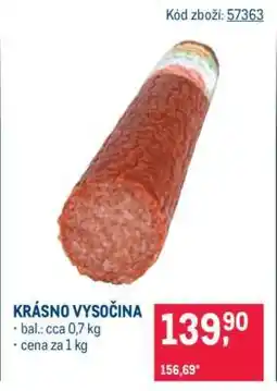 Makro KRÁSNO VYSOČINA nabídka