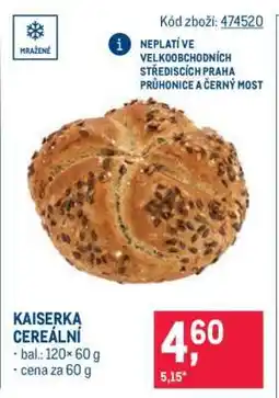Makro Kaiserka cereální nabídka
