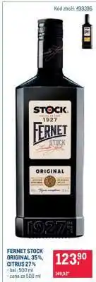 Makro FERNET STOCK ORIGINAL 35 %, CITRUS 27 % nabídka