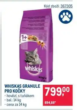 Makro Whiskas Granule pro kočky nabídka