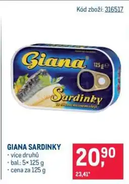 Makro Giana Sardinky nabídka