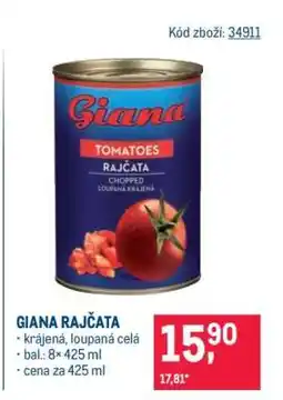 Makro Giana rajčata nabídka