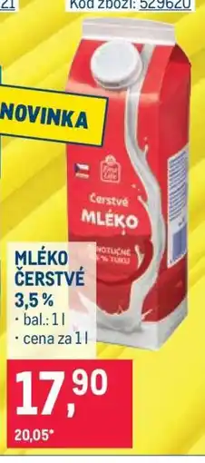 Makro Mléko čerstvé 3,5 % nabídka