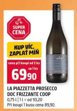 Terno LA PIAZZETTA PROSECCO DOC FRIZZANTE COOP nabídka