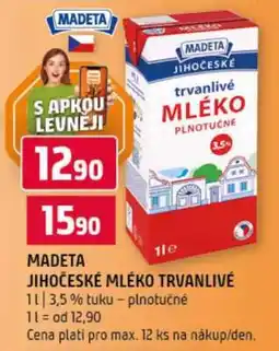 Terno MADETA Jihočeské Mléko trvanlivé nabídka