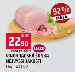 Terno Vinohradská šunka nejvyšší jakosti nabídka