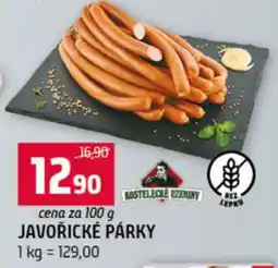 Terno Javořické párky nabídka
