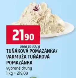 Terno TUŇÁKOVÁ POMAZÁNKA/VARMUŽA TUŇÁKOVÁ POMAZÁNKA nabídka