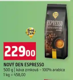 Terno NOVÝ DEN ESPRESSO nabídka