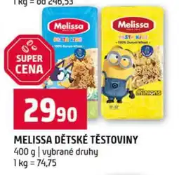 Terno MELISSA Dětské těstoviny nabídka
