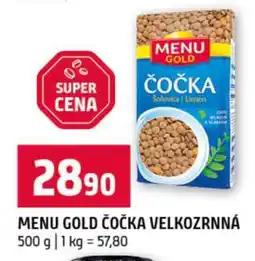 Terno MENU GOLD ČOČKA VELKOZRNÁ nabídka