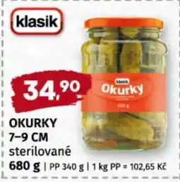 Terno OKURKY 7-9 CM sterilované nabídka