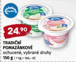 Terno Tradiční pomazánkové nabídka