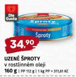 Terno UZENÉ ŠPROTY nabídka