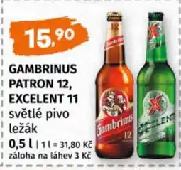 Terno GAMBRINUS PATRON 12 EXCELENT 11 nabídka