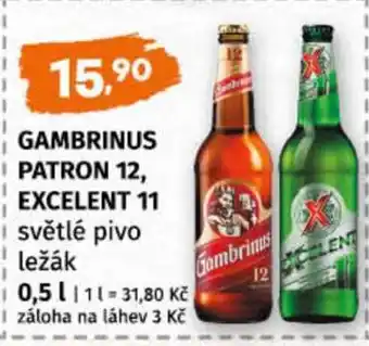 Terno GAMBRINUS PATRON 12 EXCELENT 11 nabídka