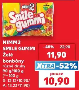 Kaufland Nimm2 smile gummi želé nabídka