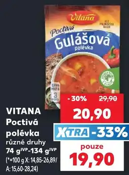 Kaufland Vitana poctivá polévka nabídka