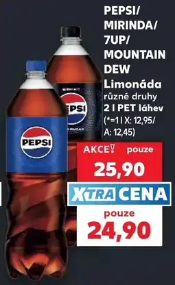 Kaufland Pepsi limonáda různé druhy nabídka