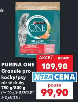 Kaufland Purina one granule pro kočky/psy různé druhy nabídka