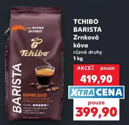 Kaufland Tchibo barista zrnková káva nabídka