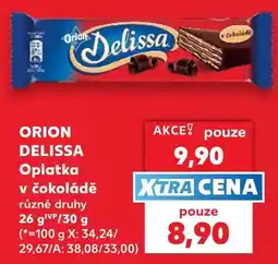 Kaufland Orion delissa oplatka v čokoládě nabídka