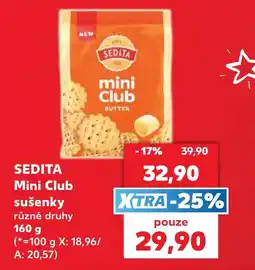 Kaufland Sedita mini club sušenky nabídka