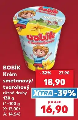 Kaufland Bobík krém smetanový/tvarohový nabídka