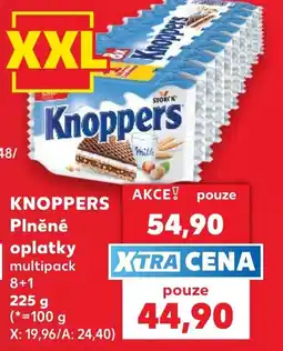 Kaufland Knoppers plněné oplatky nabídka