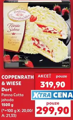 Kaufland Coppenrath & Wiese Dort Panna Cotta jahoda nabídka