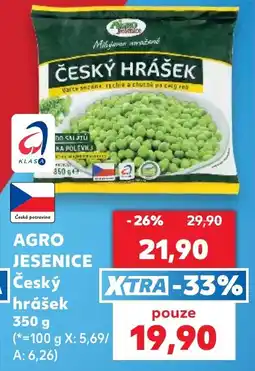 Kaufland Agro jesenice český hrášek nabídka