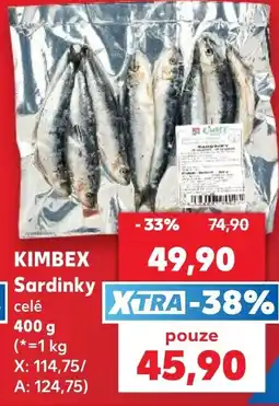 Kaufland Kimbex sardinky celé nabídka