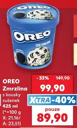 Kaufland Oreo zmrzlina s kousky sušenek nabídka