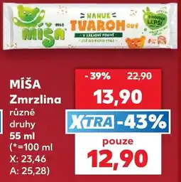 Kaufland Míša zmrzlina nabídka