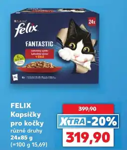 Kaufland Felix kapsičky pro kočky různé druhy nabídka