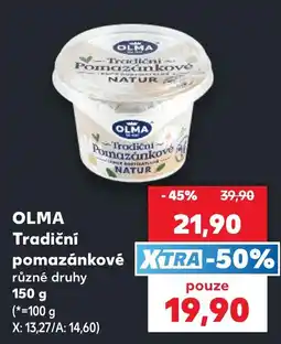 Kaufland Olma tradiční pomazánkové nabídka